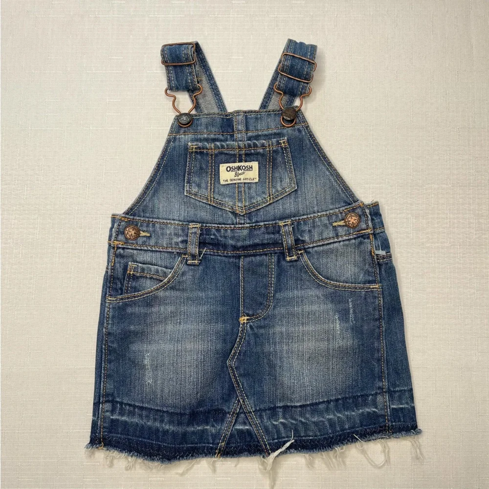 OshKosh B'gosh‎ Classic Blue Denim Overalls dress 12 months